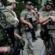 Self-appointed armed guard for the white nationalist demonstrators.
